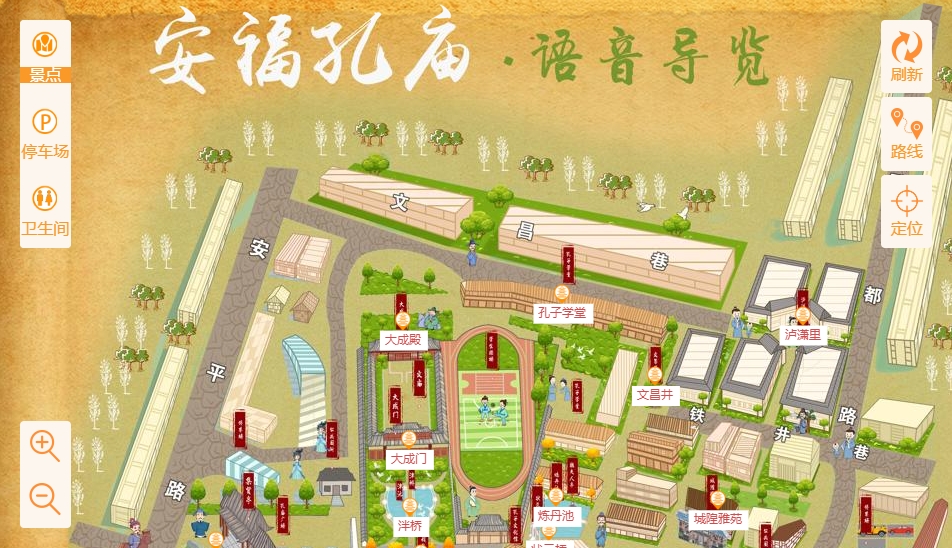 蓬莱手绘地图：智慧景区智能化服务的延伸